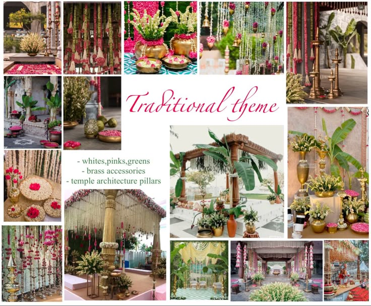 Indian Wedding Decor Moodboard