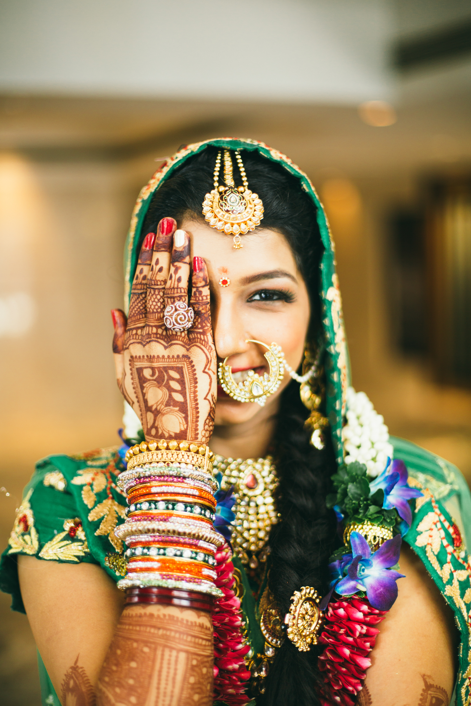 A Happy Bride at her Destination Wedding In Goa