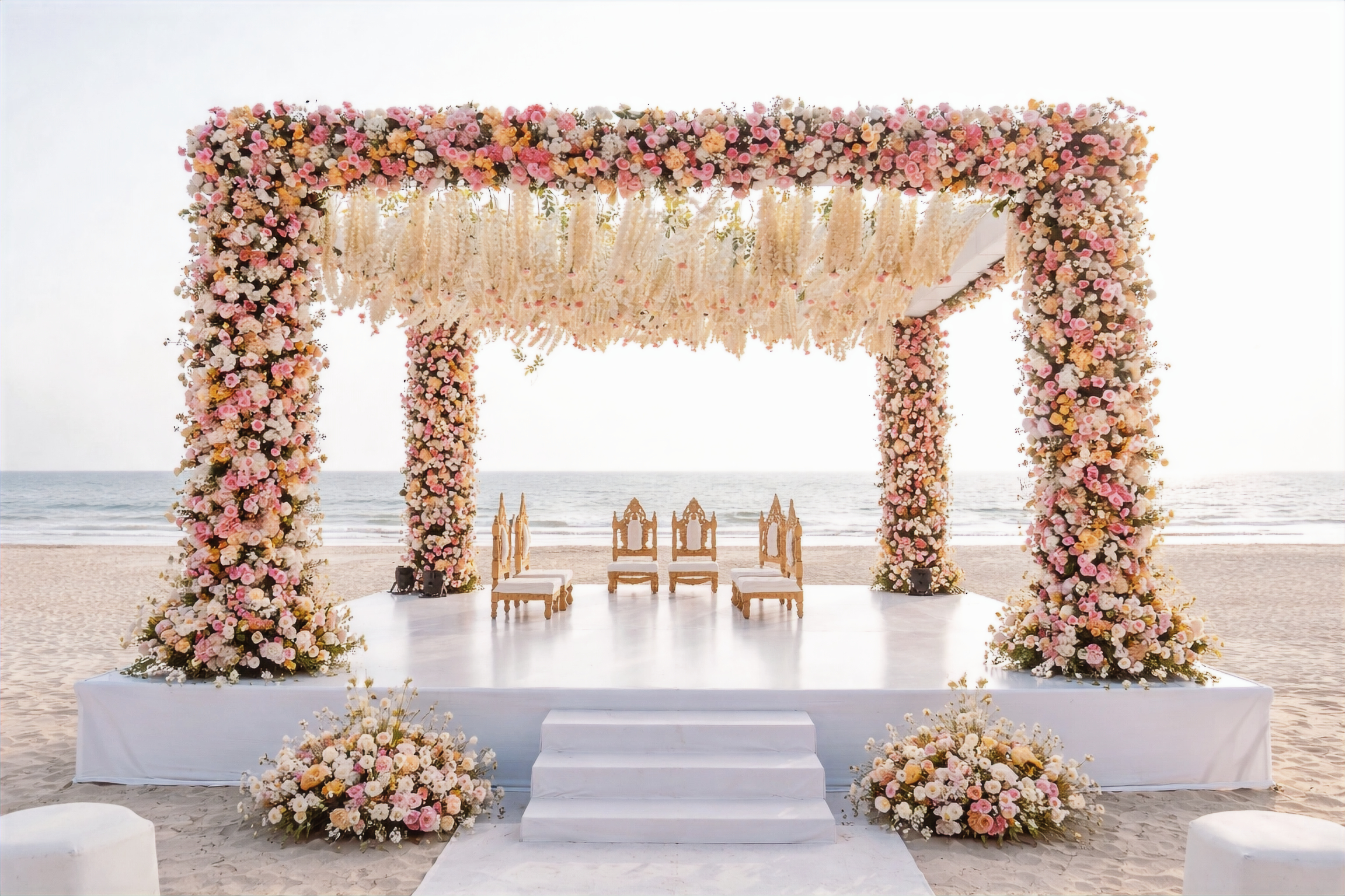 Indian Wedding Mandap Decor for a Beach Wedding In Goa - Destination Wedding In Goa